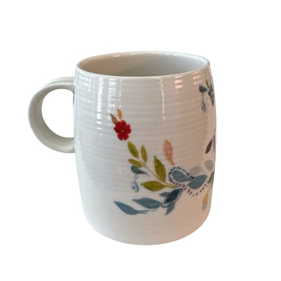 Anthropologie Starla M Halfmann Monogram Letter A Petal Palette Coffee Tea Mug - Picture 2 of 9